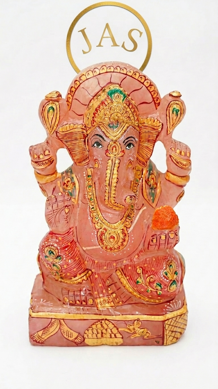 Rose Quartz Ganesha