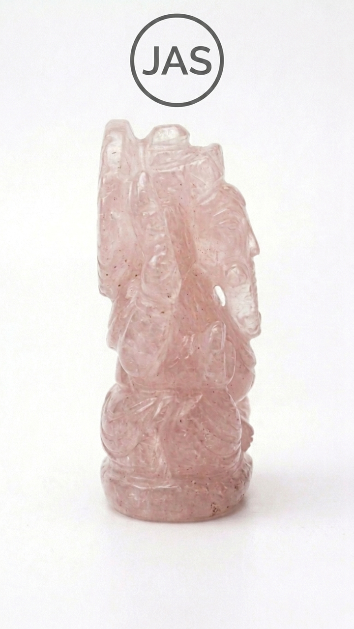 Rose Quartz Ganesha Small