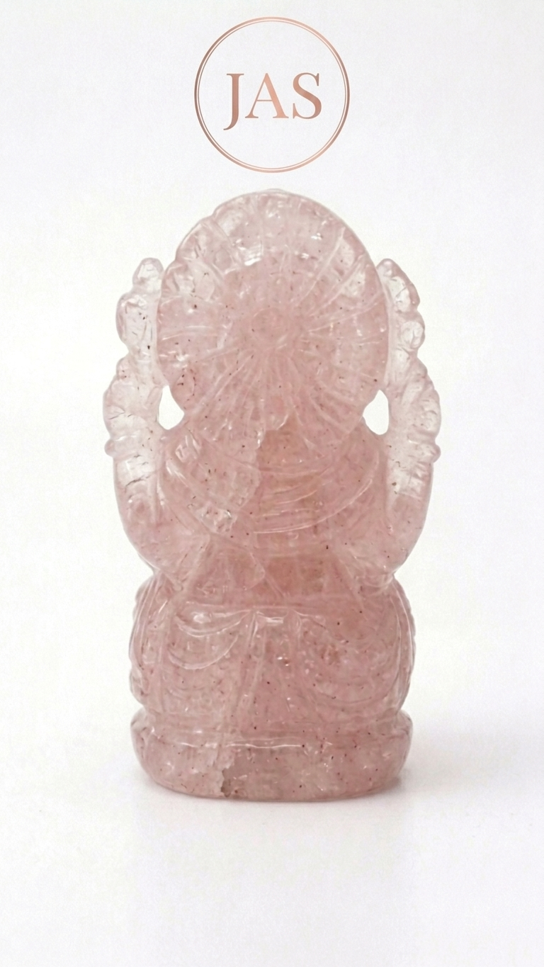 Rose Quartz Ganesha Small