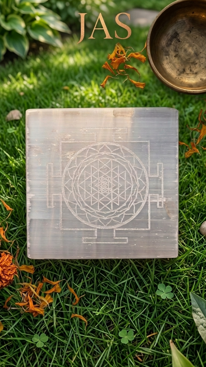 Shreeyantra Selenite Plate (Charging Plate)