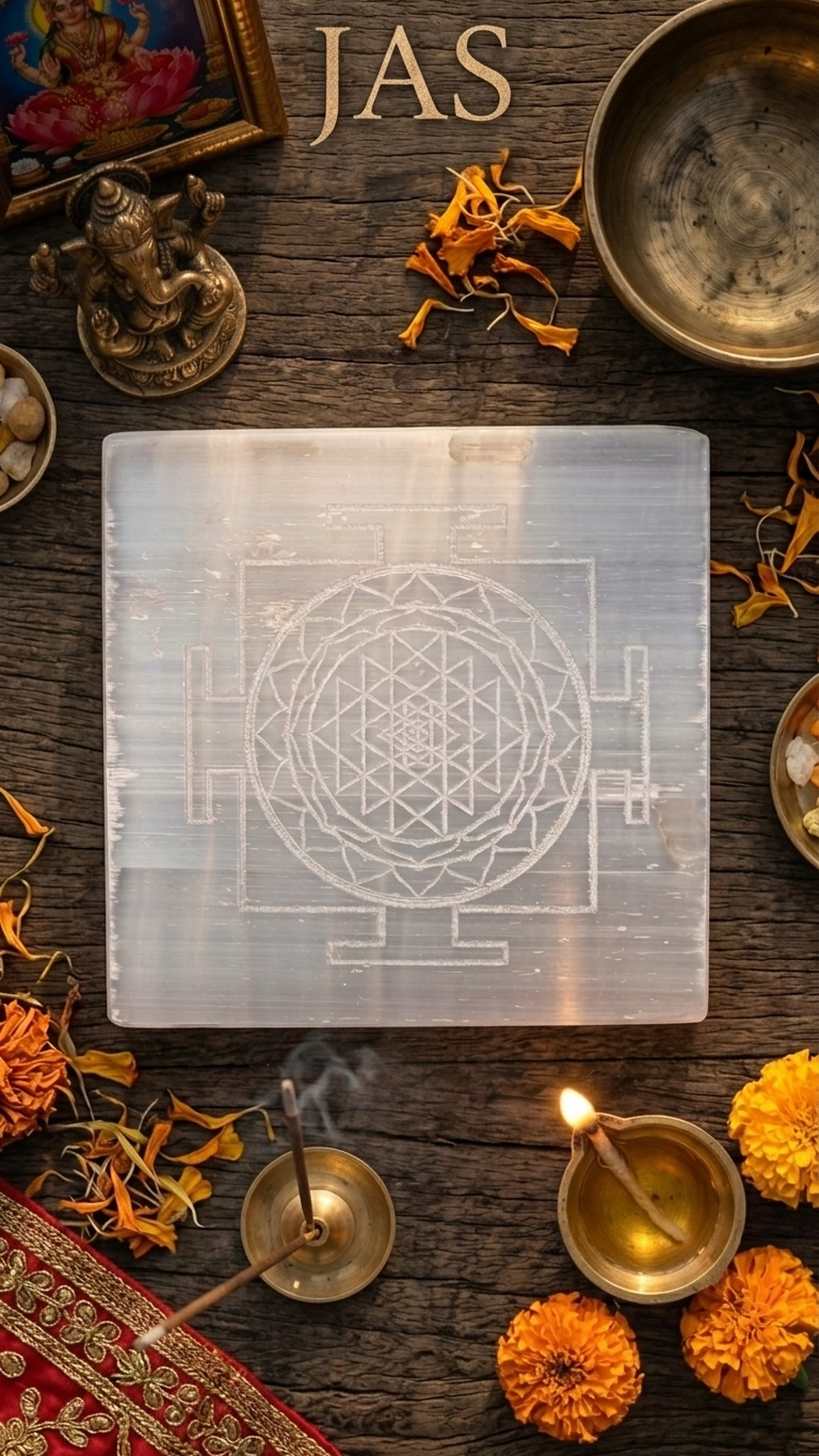 Shreeyantra Selenite Plate (Charging Plate)