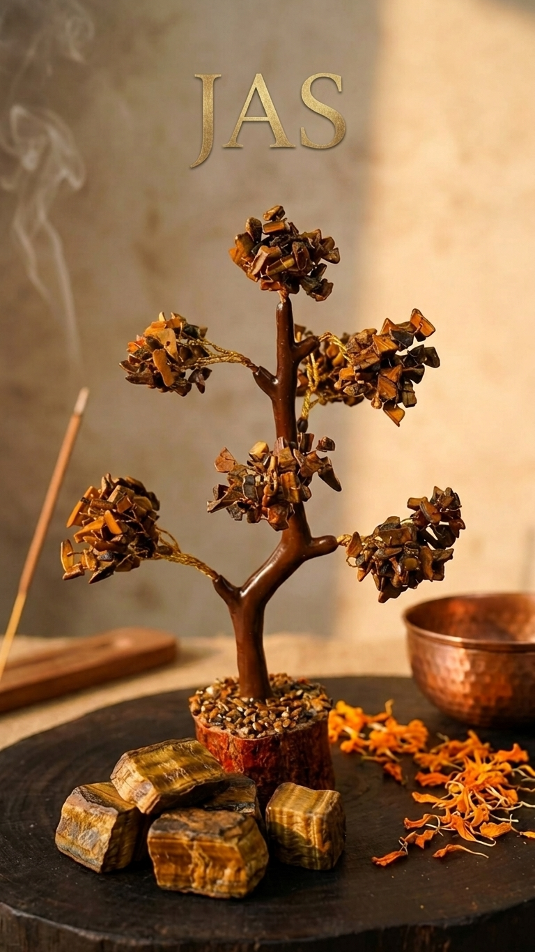 Natural Tiger Eye Crystal Tree