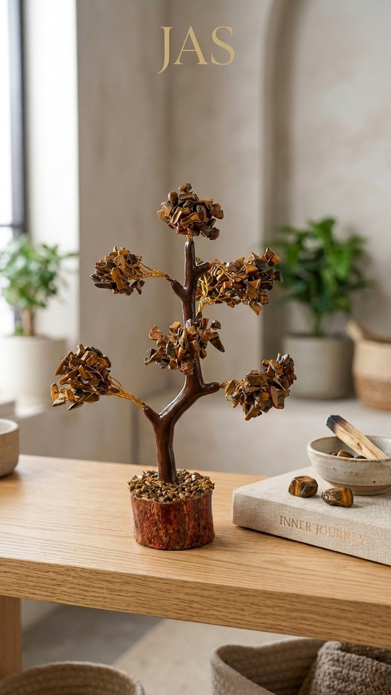Natural Tiger Eye Crystal Tree