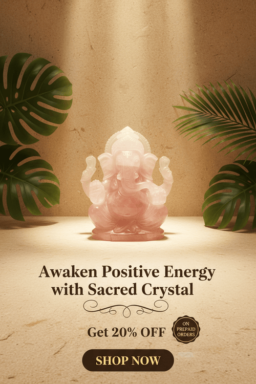 Crystal Ganesha Gemstone Idol - Jaipur Astrostones