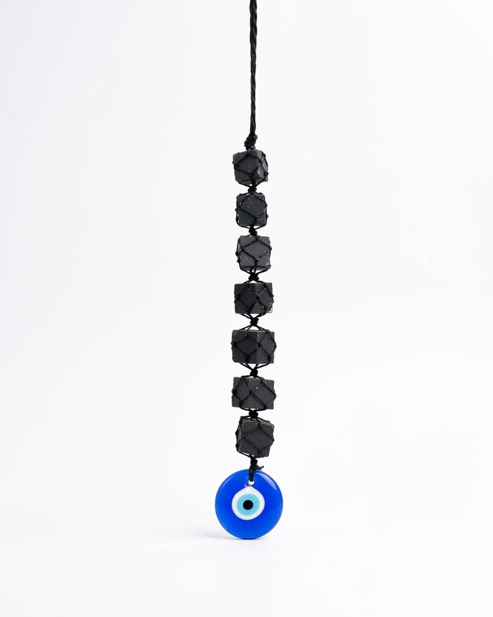 Black Tourmaline Evil Eye Protection Hanging