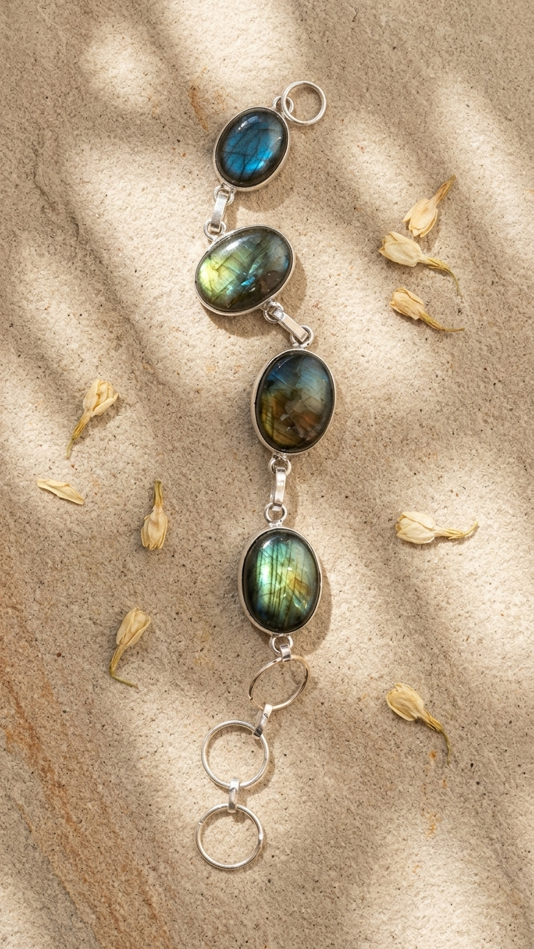 Labradorite Chain Bracelet