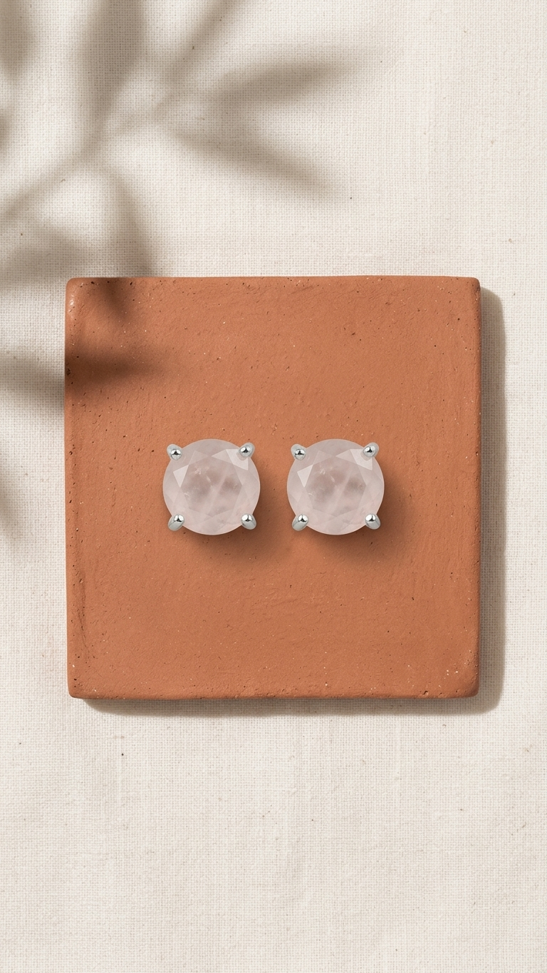 Rose Quartz Earrings
