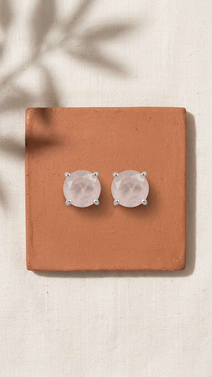 Rose Quartz Earrings