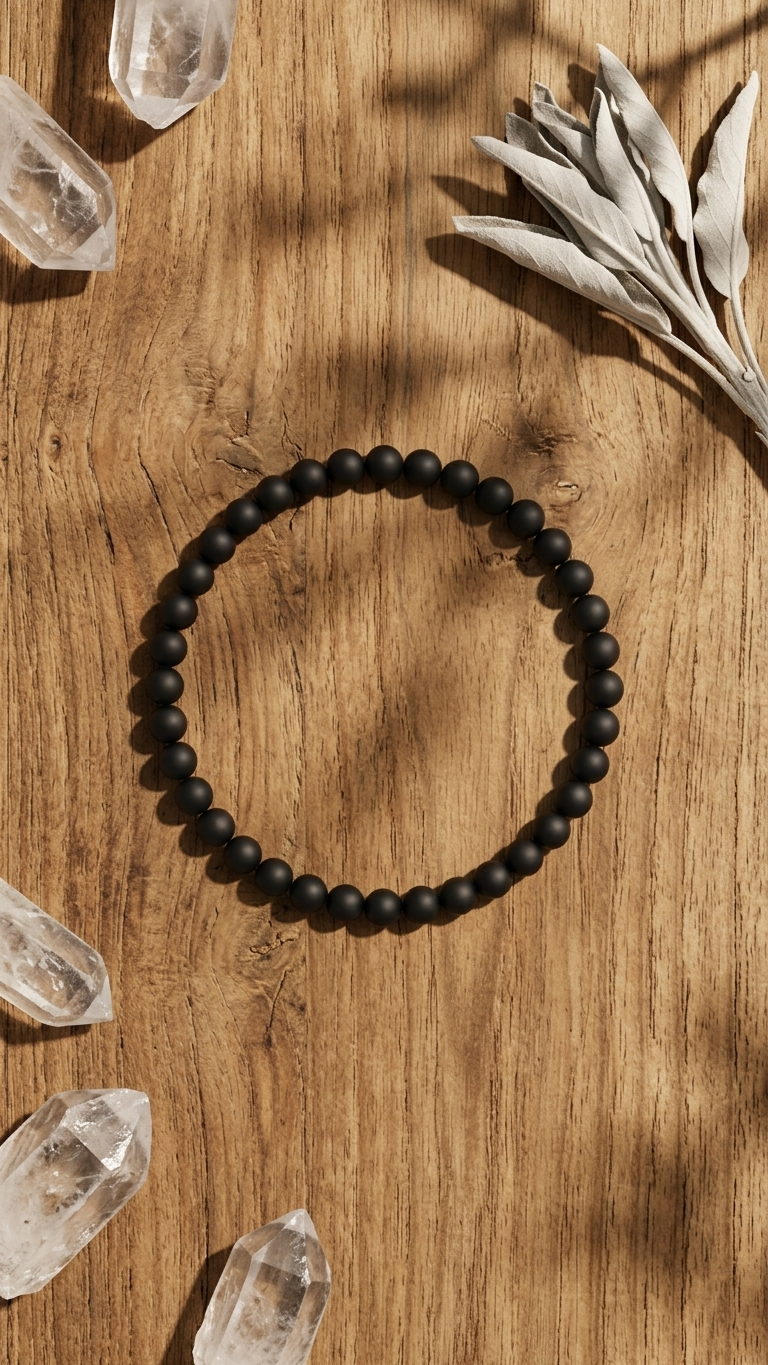 Original Karungali Mala (Natural Ebony Wood) with Free Bracelet