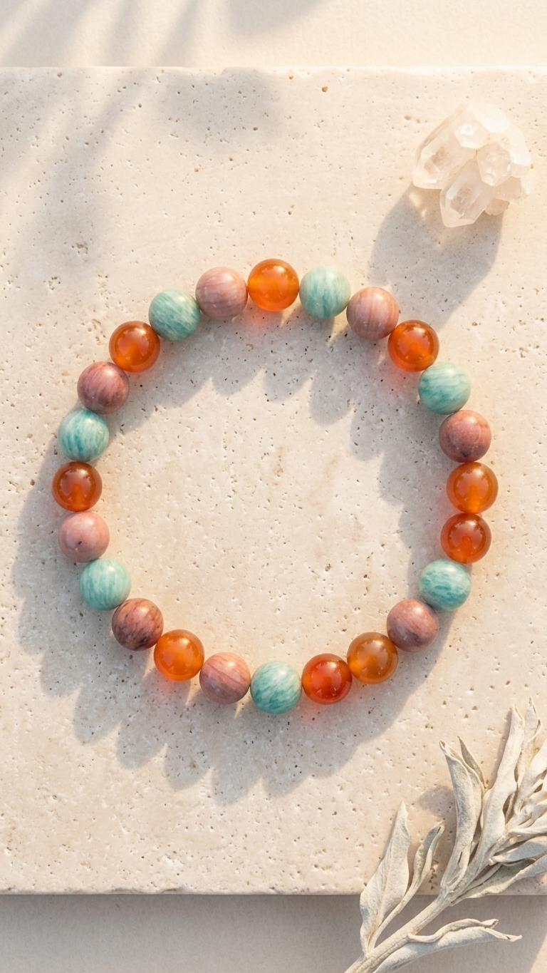 Cancer (Karka) Zodiac Sign Bracelet 8mm