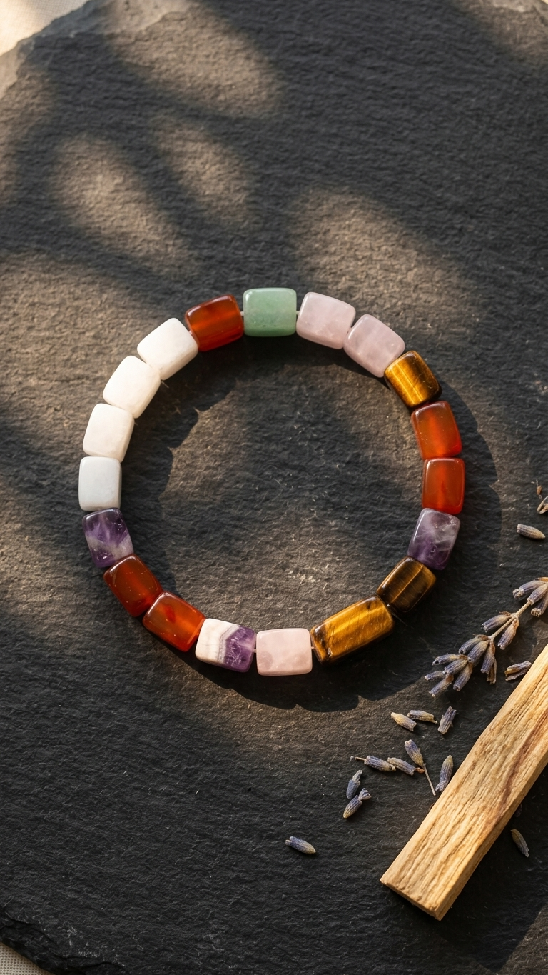 Mix Chakra Pyramid Bracelet