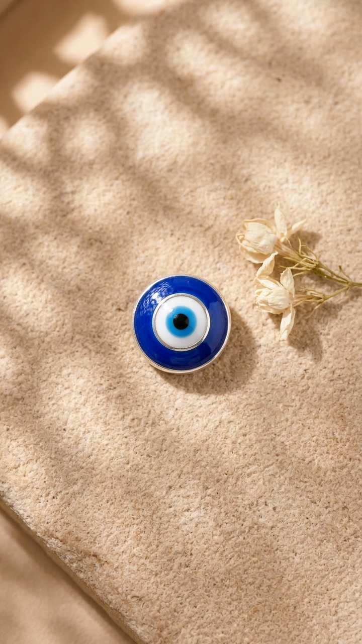 Evil Eye Protection Stud Earrings (With Certificate)