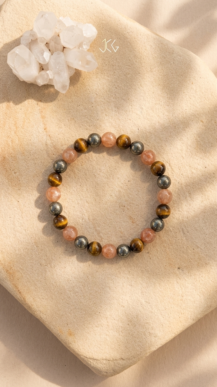 Leo (Singha) Zodiac Sign Bracelet 8mm
