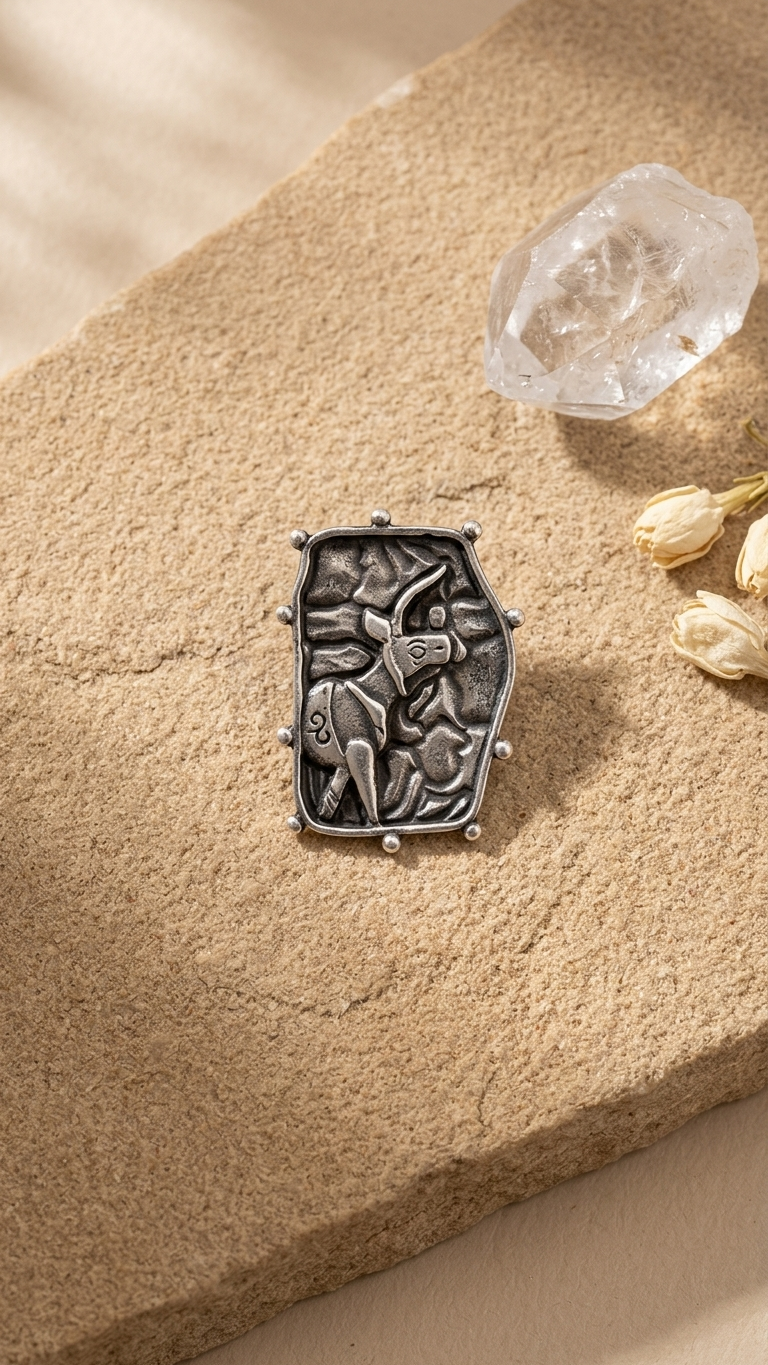 Tribal Deer Dandiya Stud Earrings
