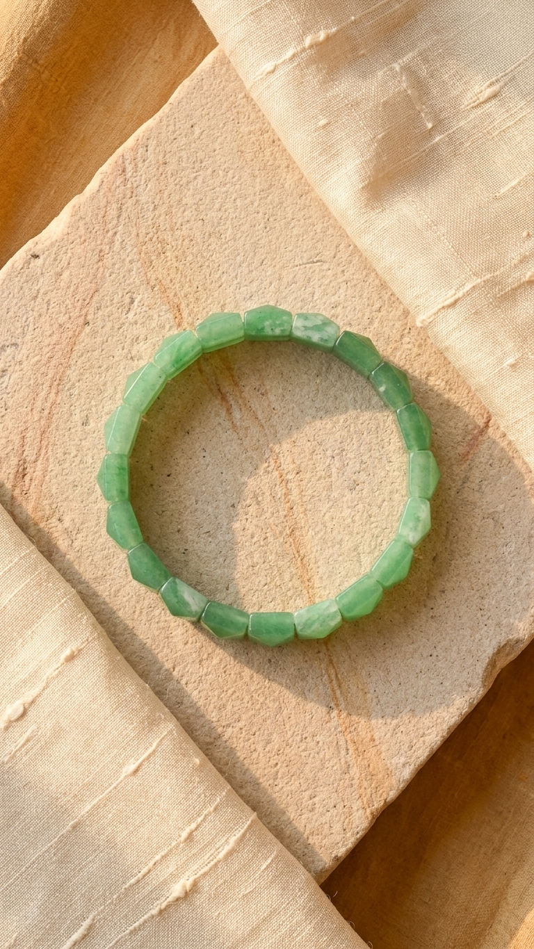 Green Aventurine Pyramid Bracelet