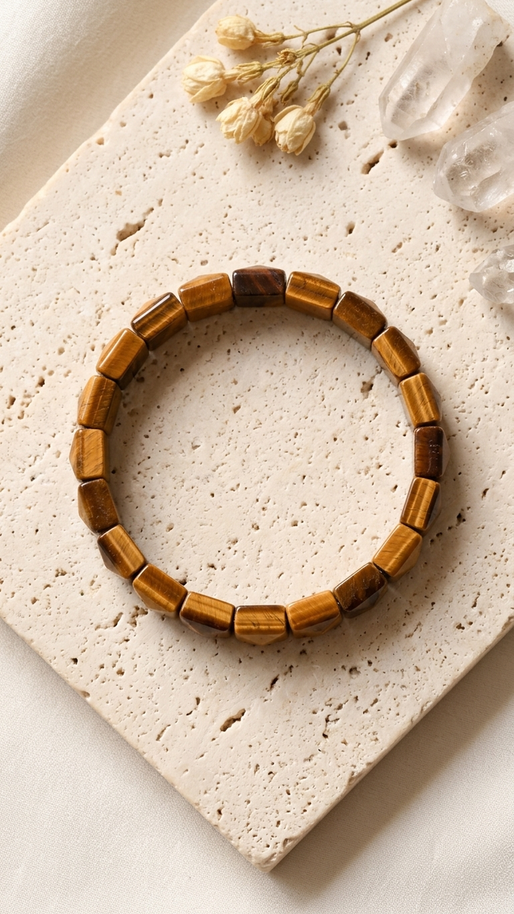 Tiger Eye Pyramid Bracelet