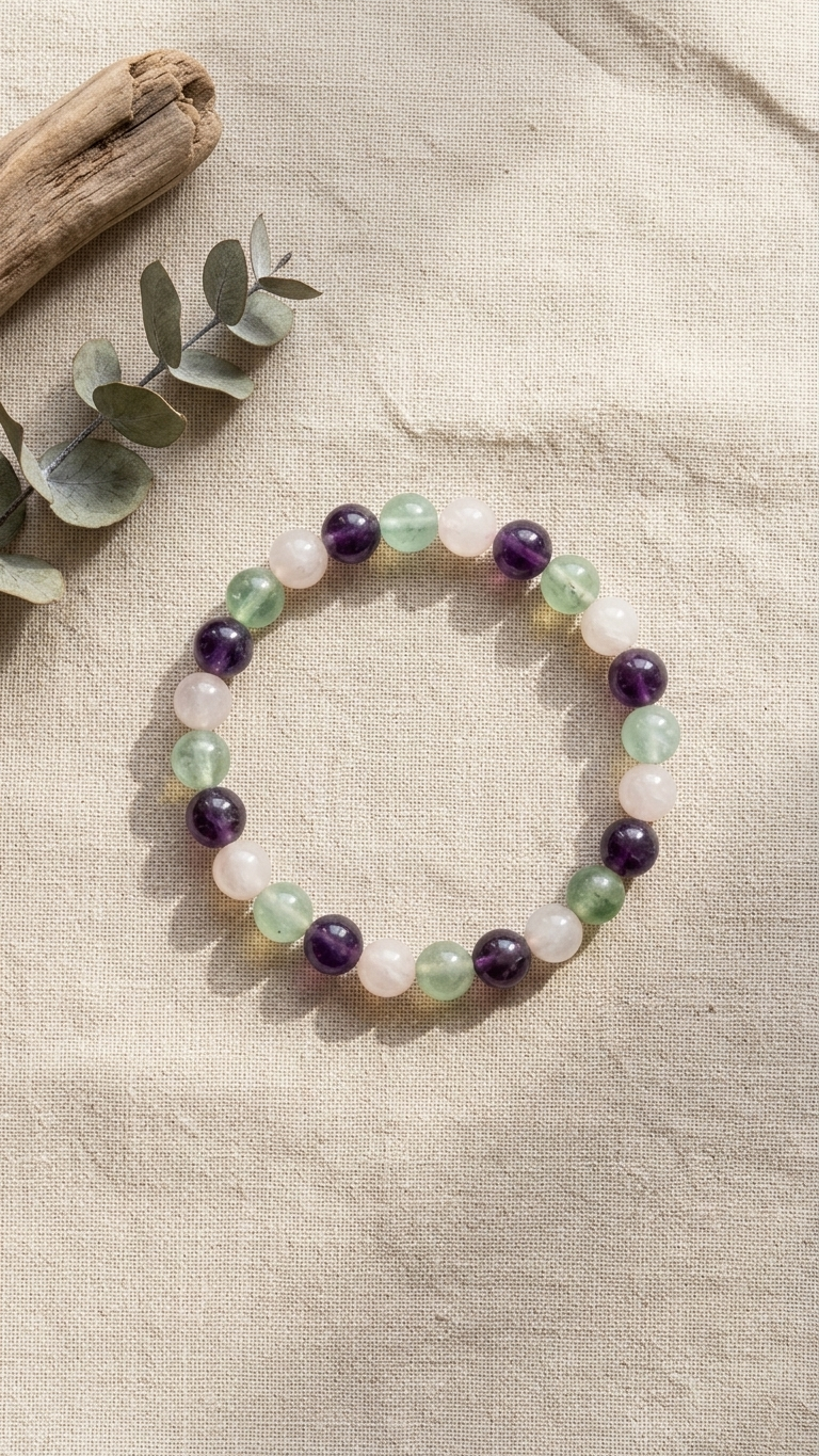 Pisces (Meena) Zodiac Sign Bracelet 8mm