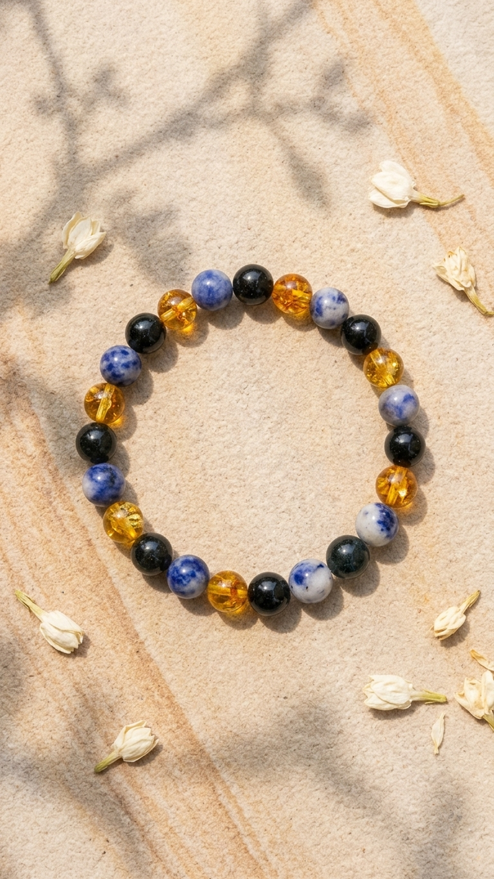 Scorpio (Vrischika) Zodiac Sign Bracelet 8mm