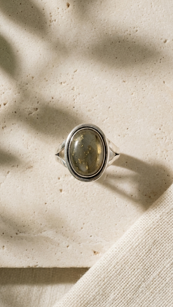 NATURAL PYRITE RING 100% Natural Gemstone