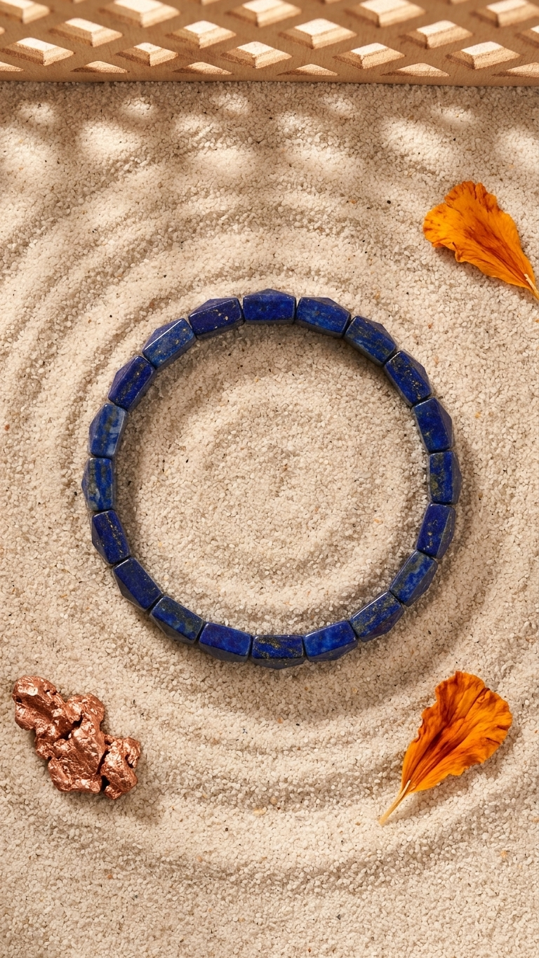 Lapis Lazuli Pyramid Bracelet