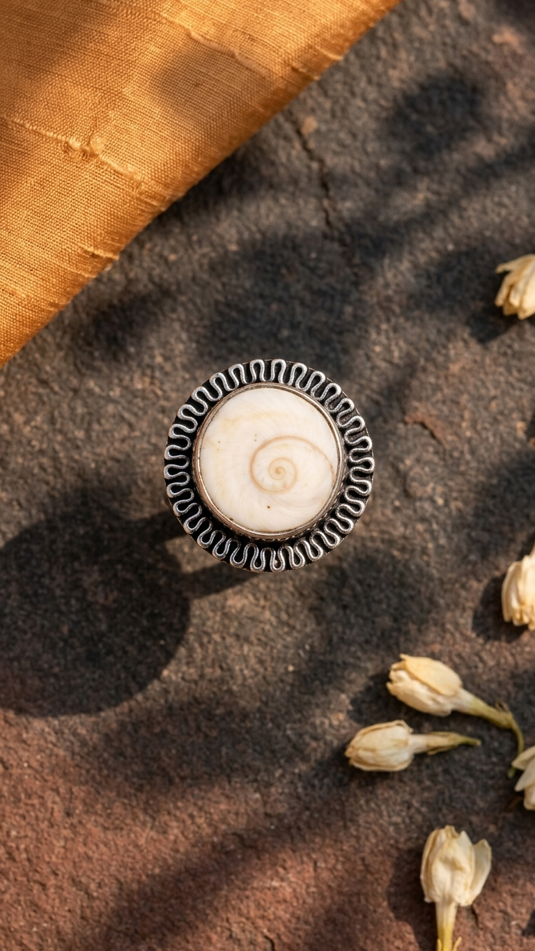 NATURAL SHIVA EYE RING 100% Natural