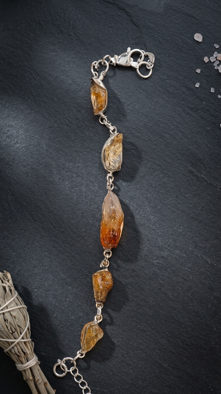 Citrine Chain Bracelet