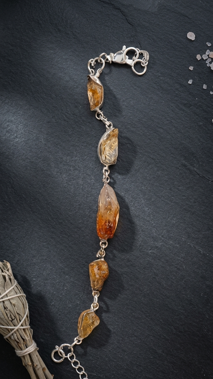Citrine Chain Bracelet