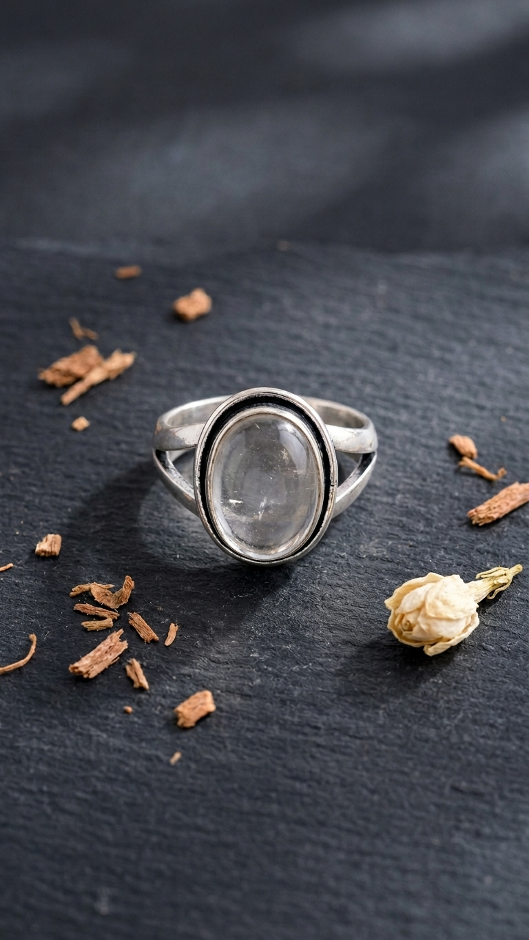 Natural Clear Quartz Ring