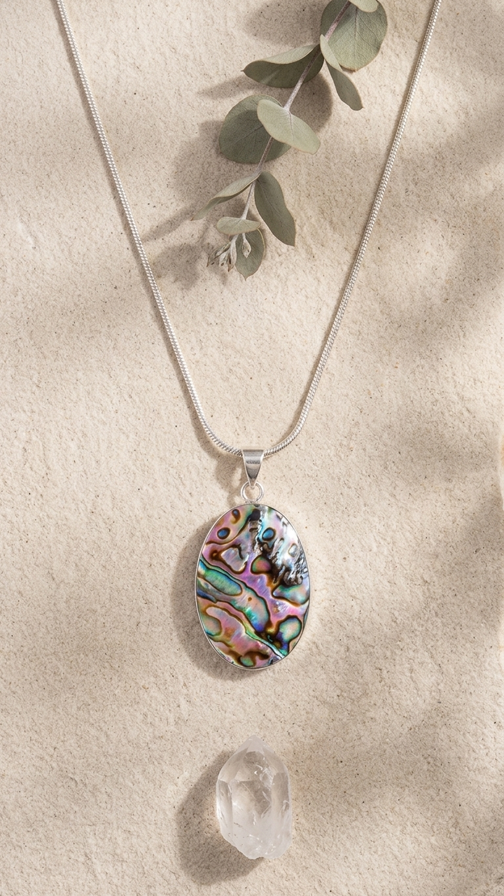 NATURAL ABALONE SHELL PENDANT