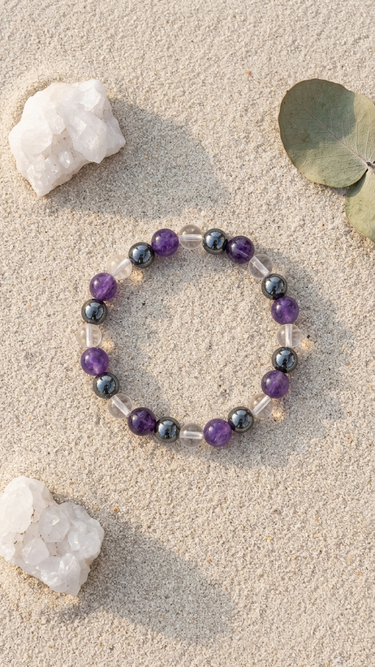 Aquarius (Kumbha) Zodiac Sign Bracelet 8mm
