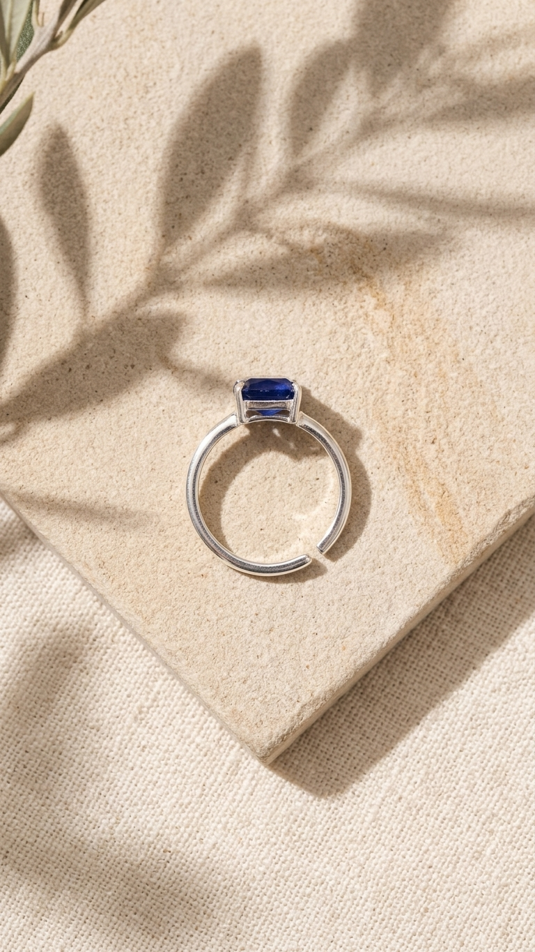 NATURAL BLUE SAPPHIRE RING (NEELAM)