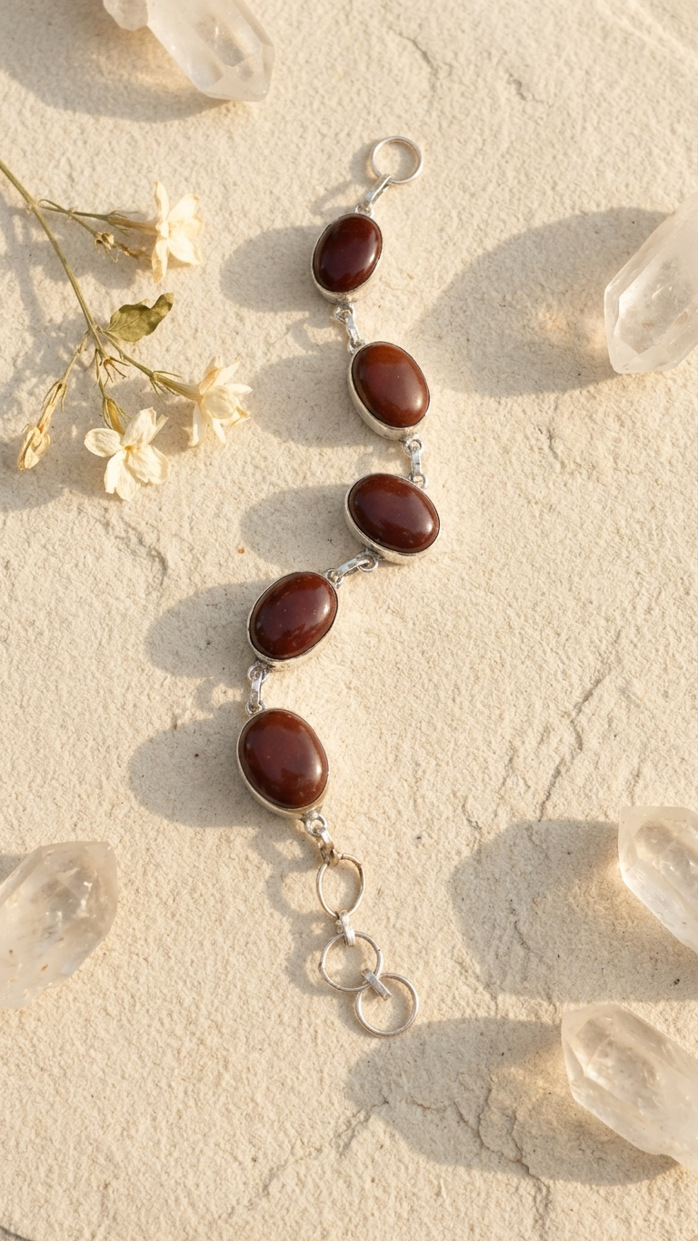 Red Jasper Chain Bracelet
