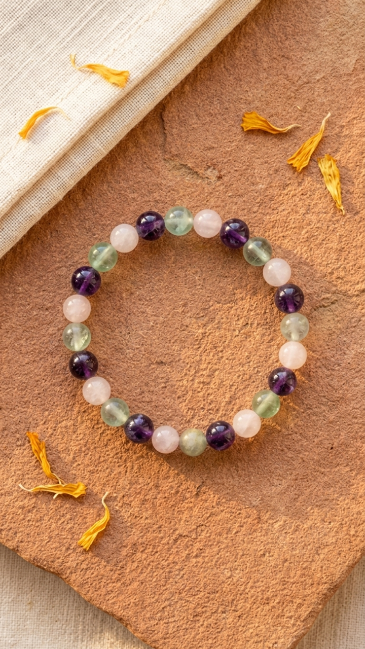 Pisces (Meena) Zodiac Sign Bracelet 8mm