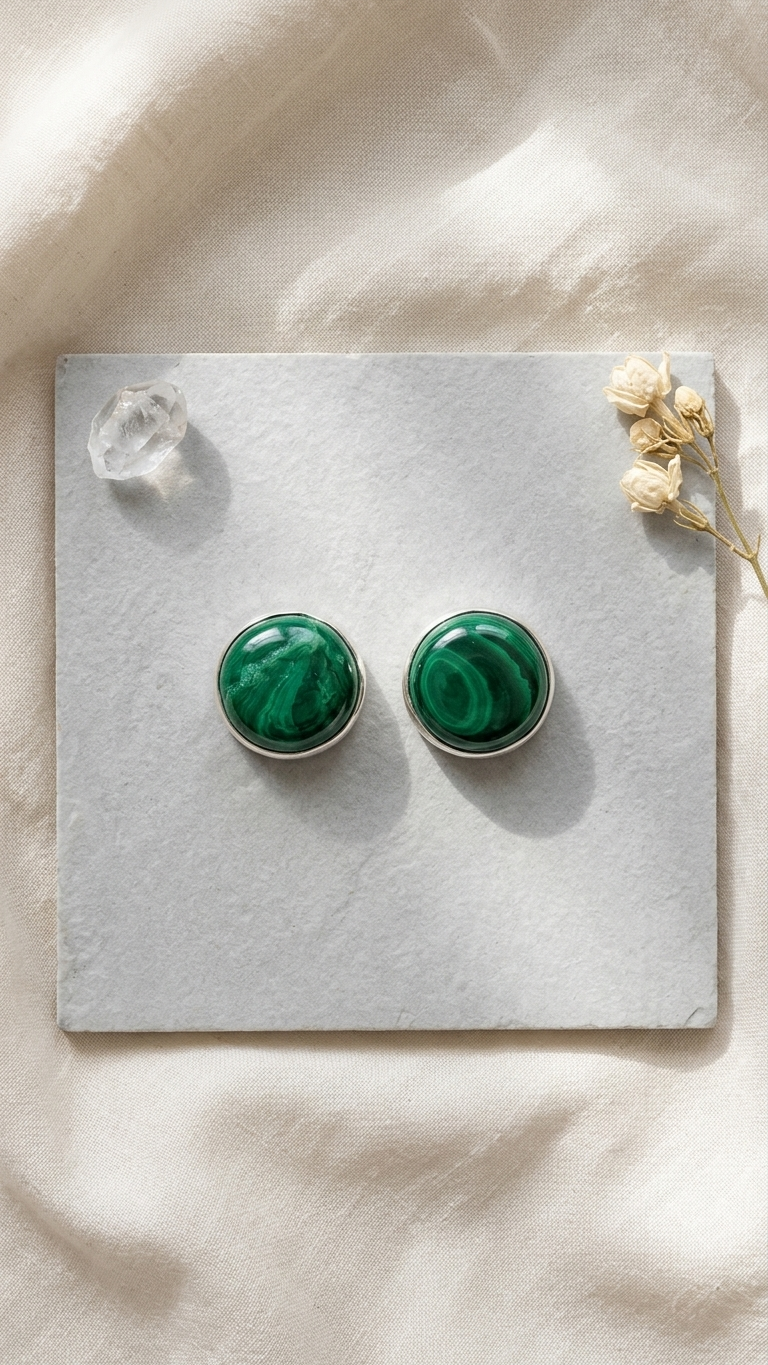 Malachite Earrings