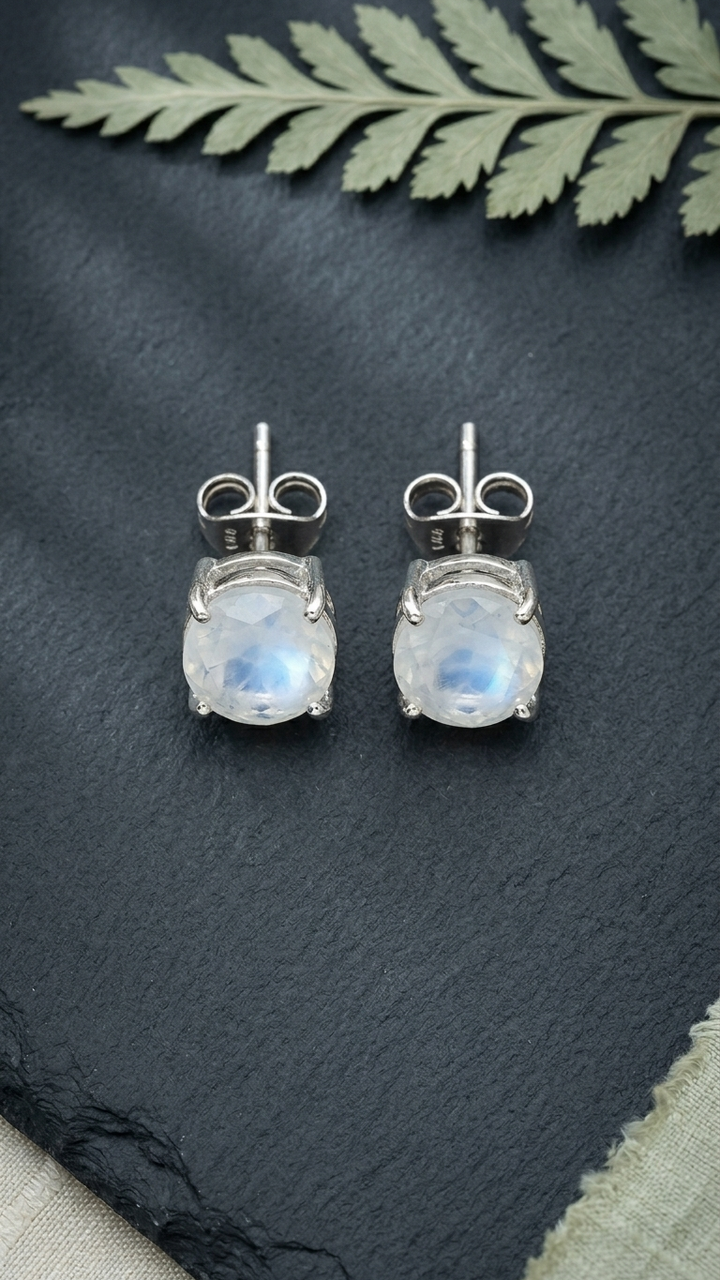 Moonstone earrings