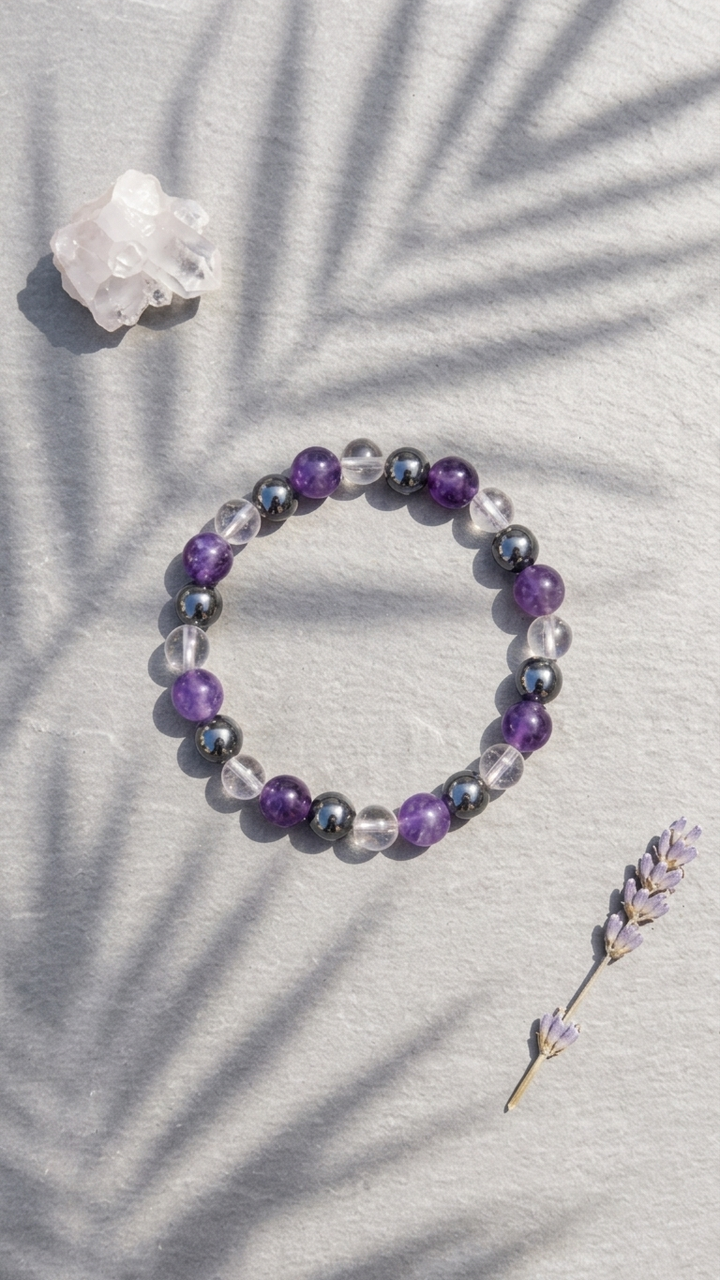 Aquarius (Kumbha) Zodiac Sign Bracelet 8mm