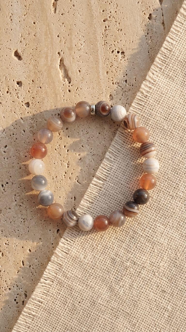 Botswana Agate Bracelet 8mm