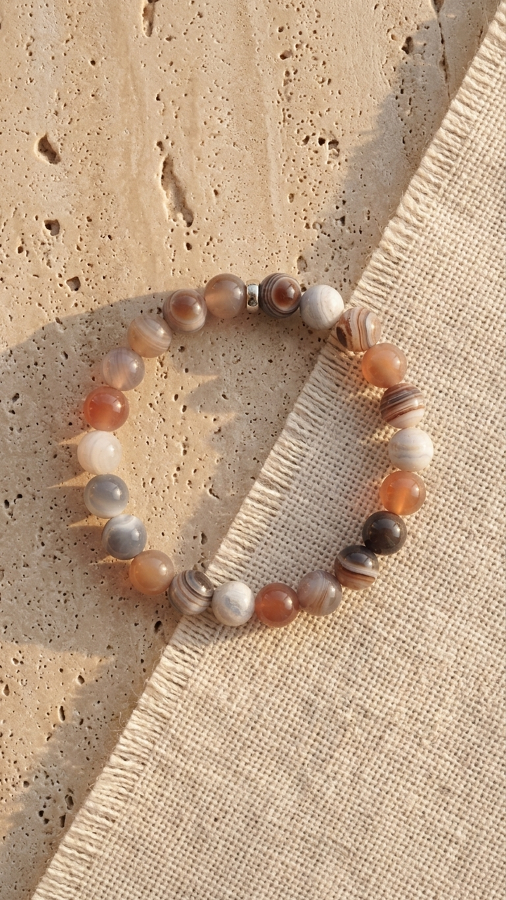 Botswana Agate Bracelet 8mm
