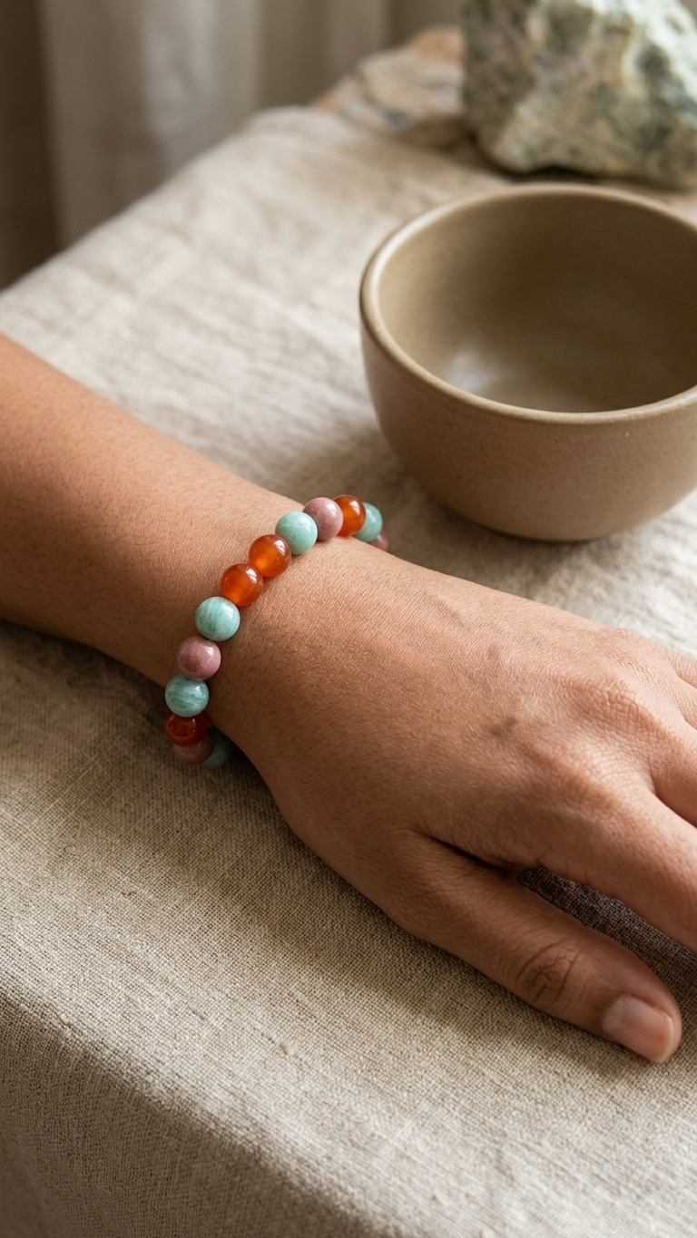 Cancer (Karka) Zodiac Sign Bracelet 8mm