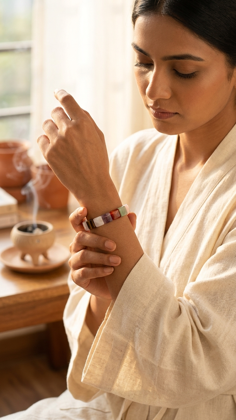 Mix Chakra Pyramid Bracelet