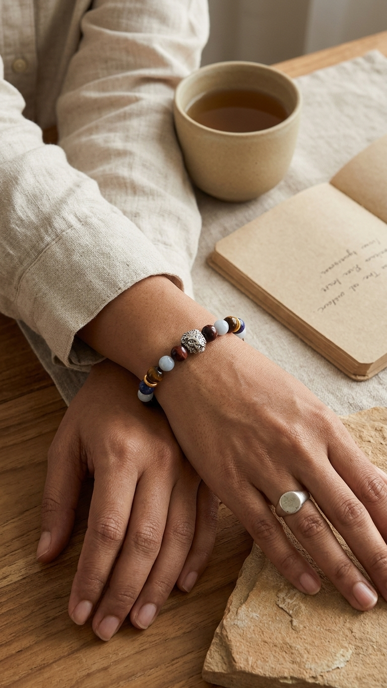 Energy Chakra Bracelet With Magnet Lock