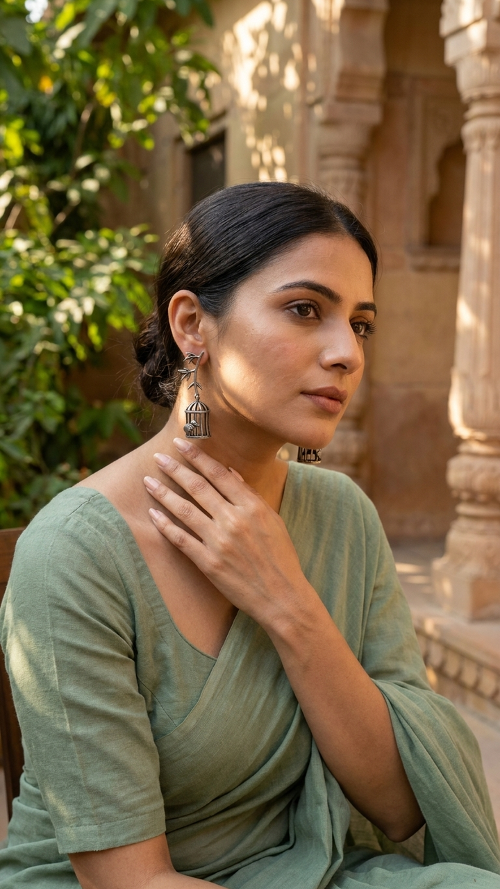 Freedom Song Dandiya Earrings