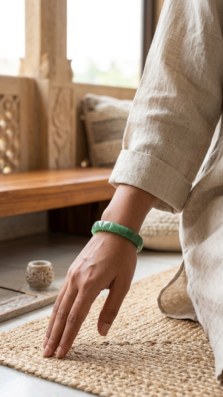 Green Aventurine Pyramid Bracelet