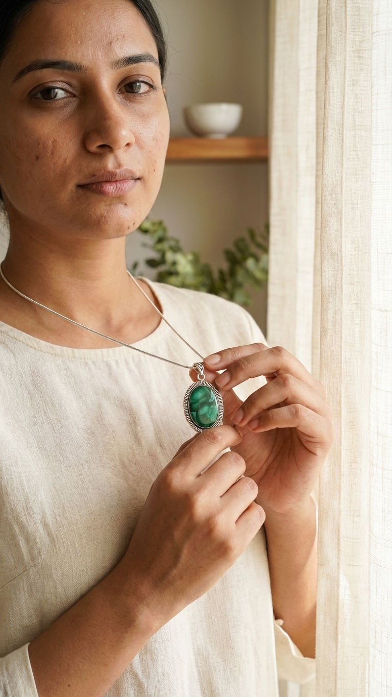 NATURAL MALACHITE PENDANT