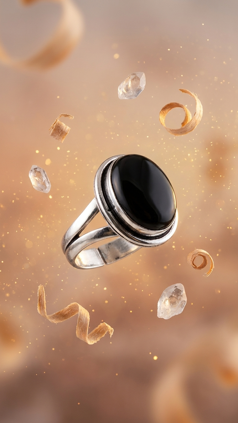 Black Tourmaline Ring