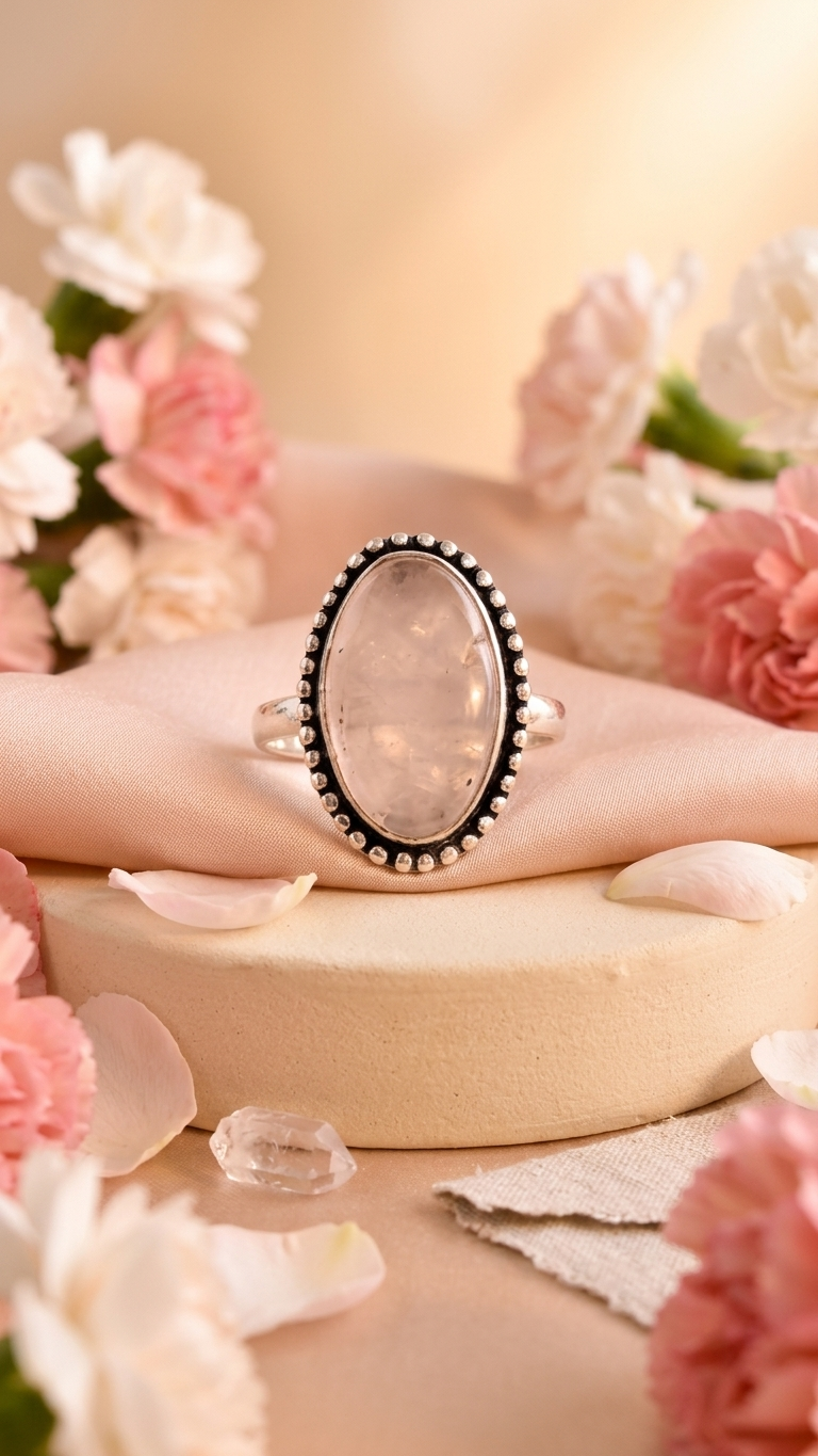 NATURAL ROSE RING Gemstone