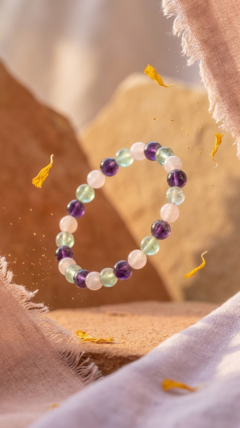 Pisces (Meena) Zodiac Sign Bracelet 8mm