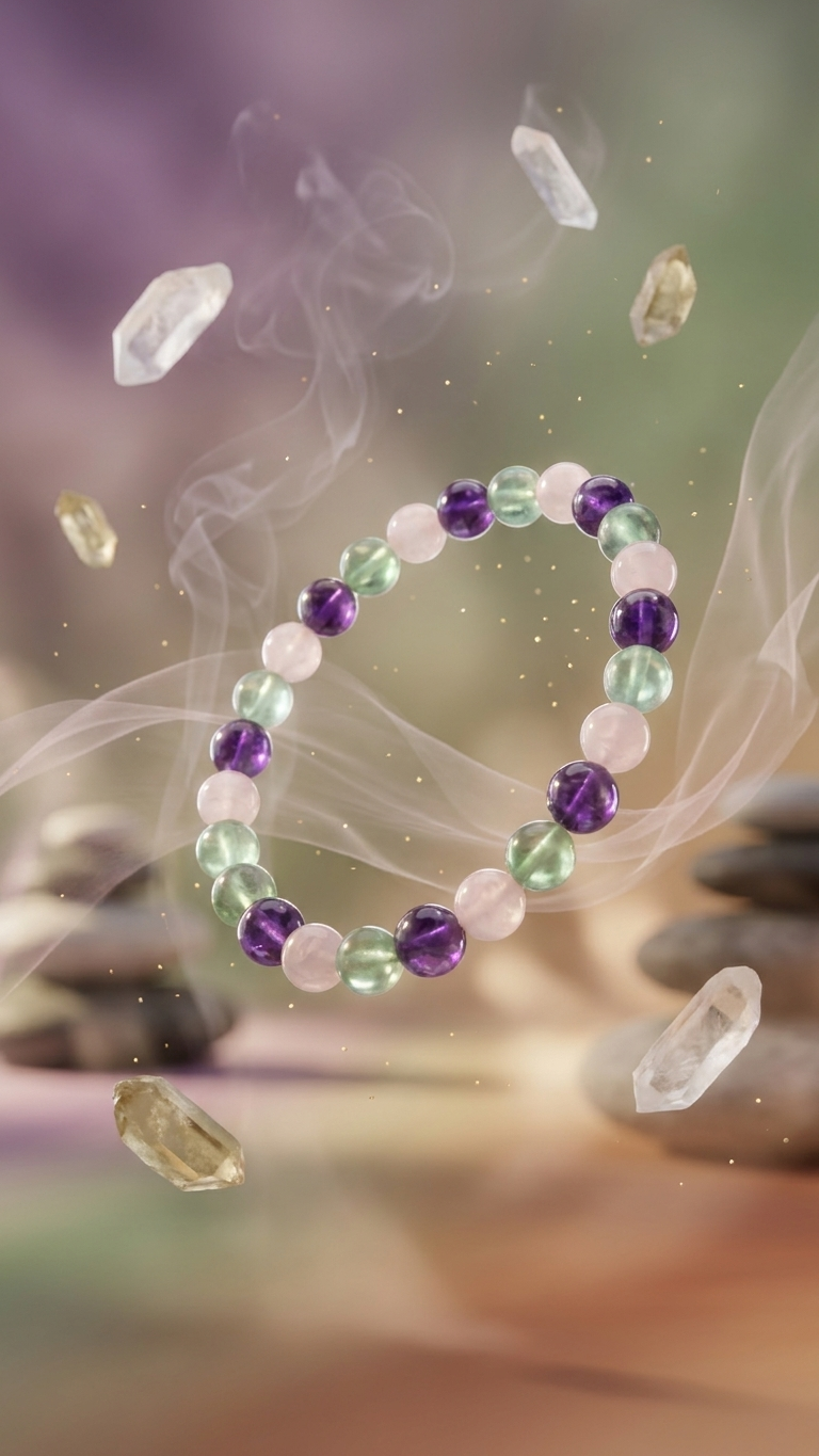Pisces (Meena) Zodiac Sign Bracelet 8mm