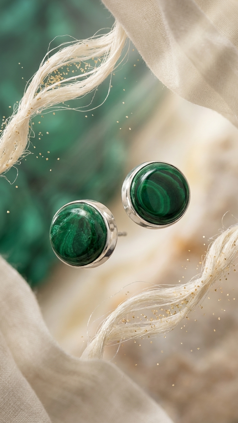 Malachite Earrings