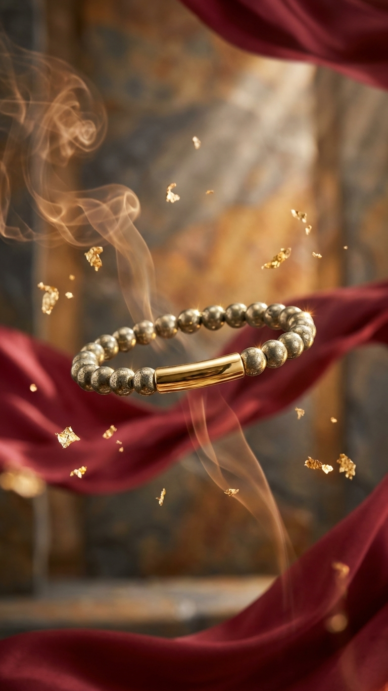 Pyrite Magnetic Lock Bracelet